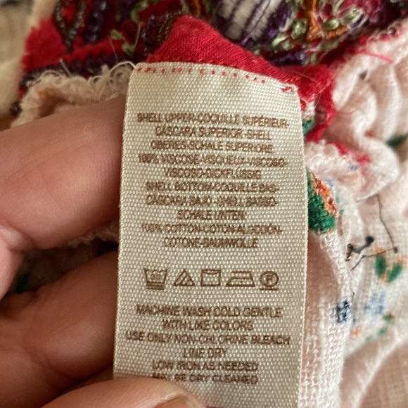 Free People Kissed By The Sun adorable cropped top with great embroidery - Picture 14 of 14